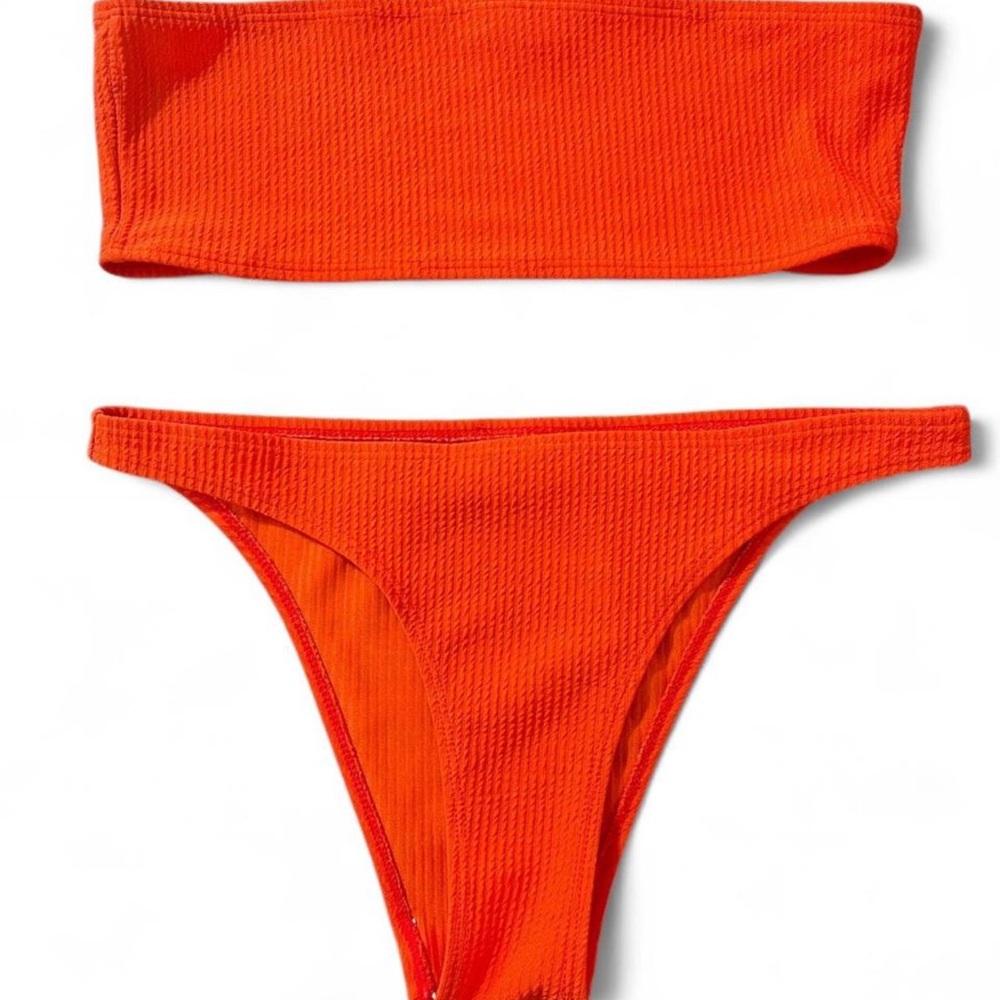 Vibrant Orange Bikini Set